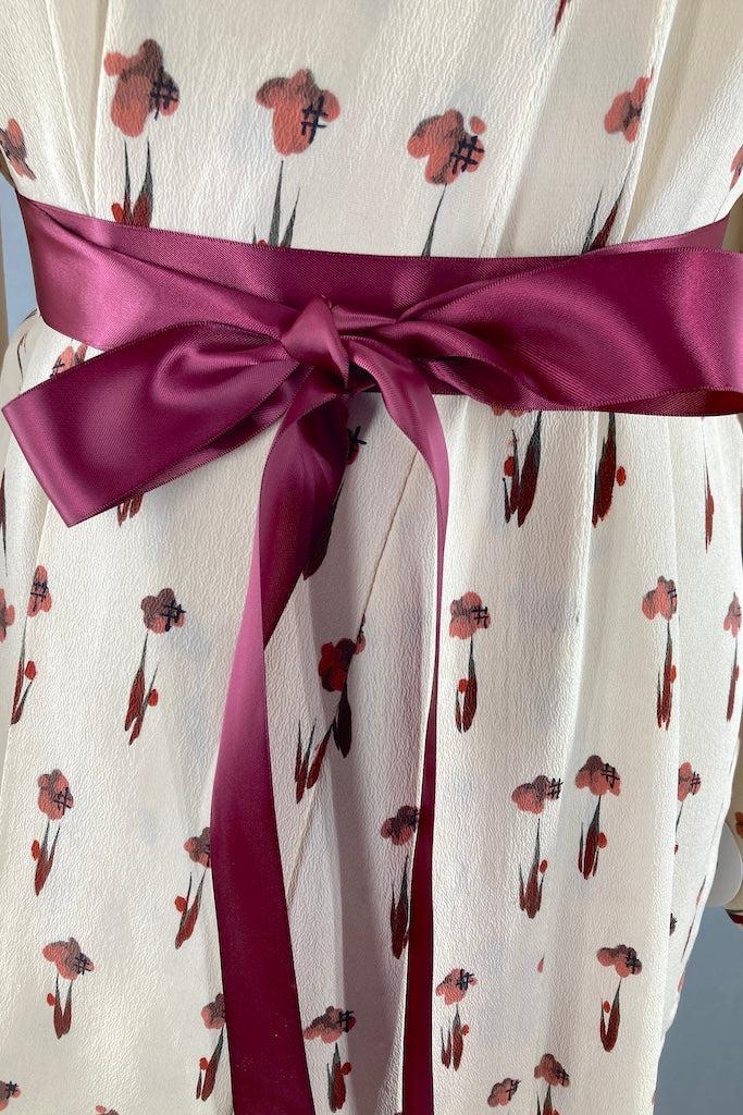 Vintage Ivory Summer Silk Crepe Kimono-ThisBlueBird