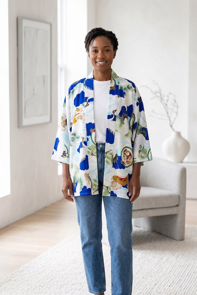 Vintage Japanese Summer Cardigan-ThisBlueBird