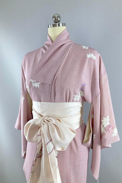 Vintage Lavender Floral Kimono-ThisBlueBird