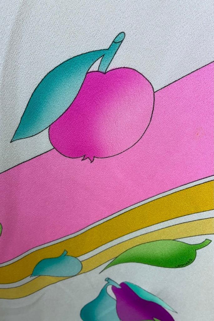 Vintage Leonard Neon Fruit Silk Kimono-ThisBlueBird