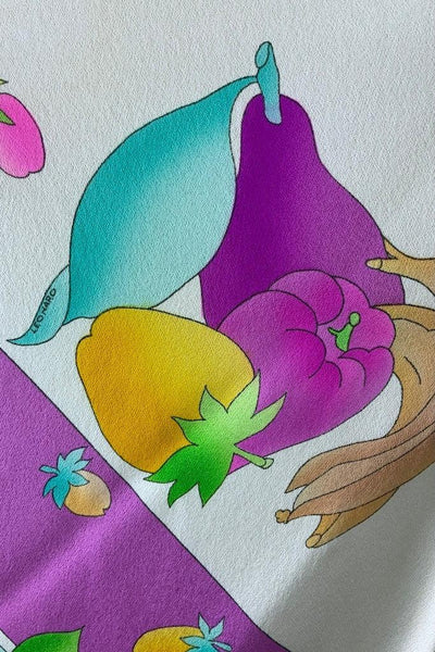 Vintage Leonard Neon Fruit Silk Kimono-ThisBlueBird