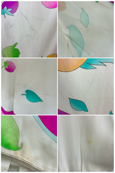 Vintage Leonard Neon Fruit Silk Kimono-ThisBlueBird