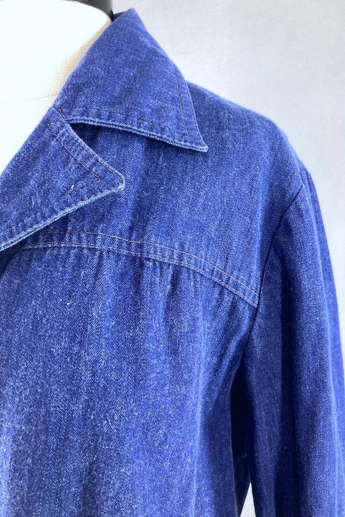 Vintage Liberty Bell Denim Blazer Jean Jacket-ThisBlueBird