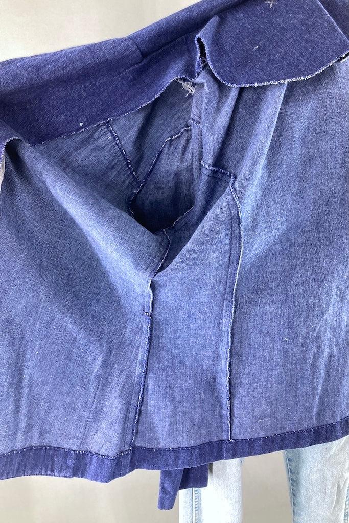 Vintage Liberty Bell Denim Blazer Jean Jacket-ThisBlueBird