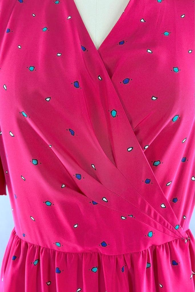 Vintage Liz Claiborne Pink Wrap Dress – ThisBlueBird