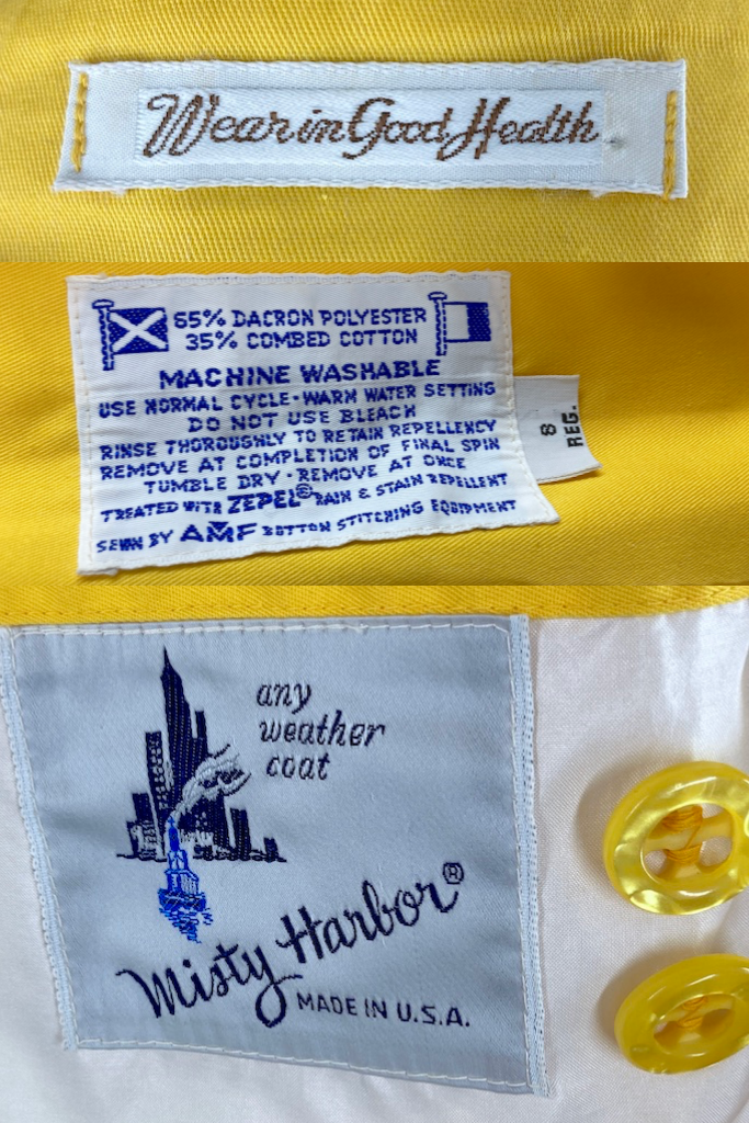 Vintage Misty Harbor Raincoat-ThisBlueBird
