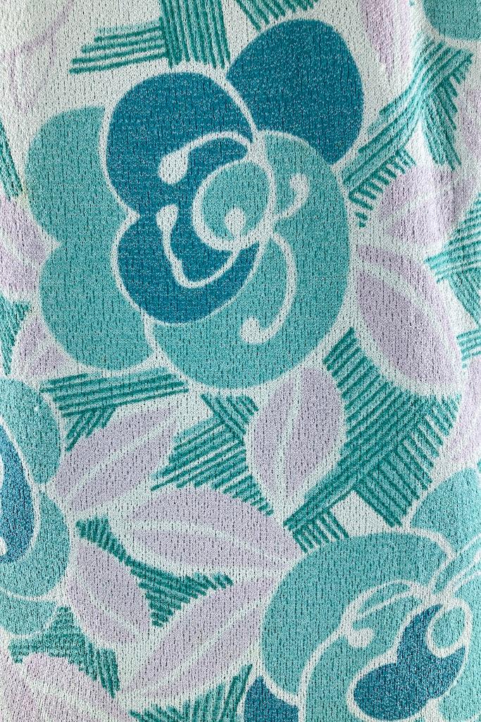 Vintage Mod 60s Mint Green Top-ThisBlueBird