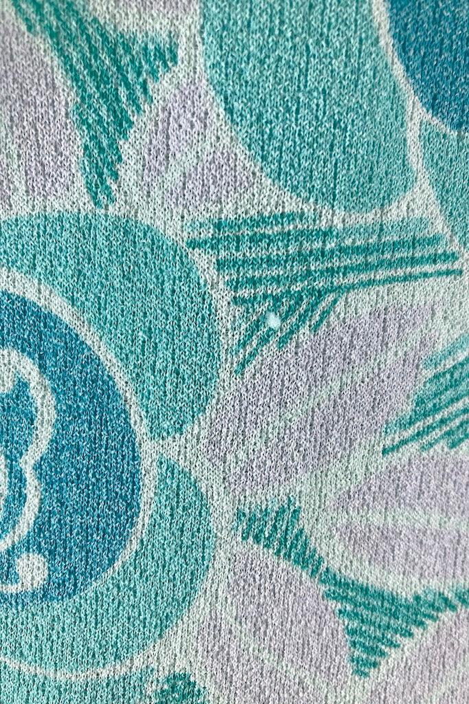 Vintage Mod 60s Mint Green Top-ThisBlueBird