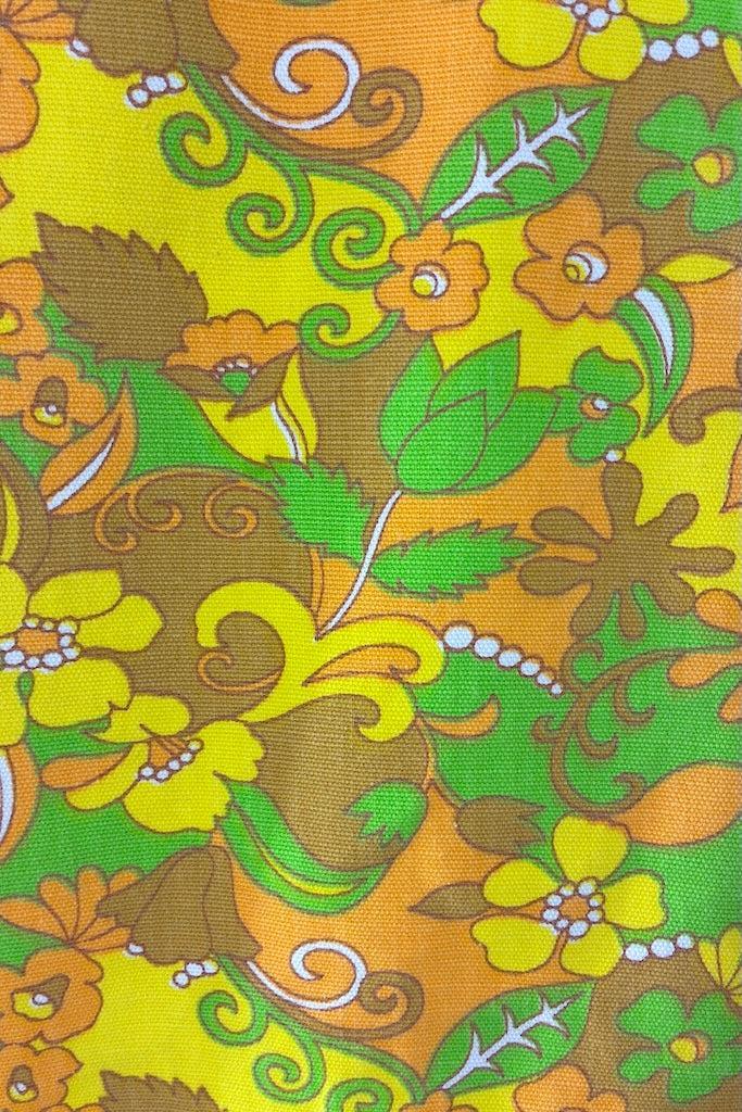 Vintage Mod Yellow Floral Jacket-ThisBlueBird