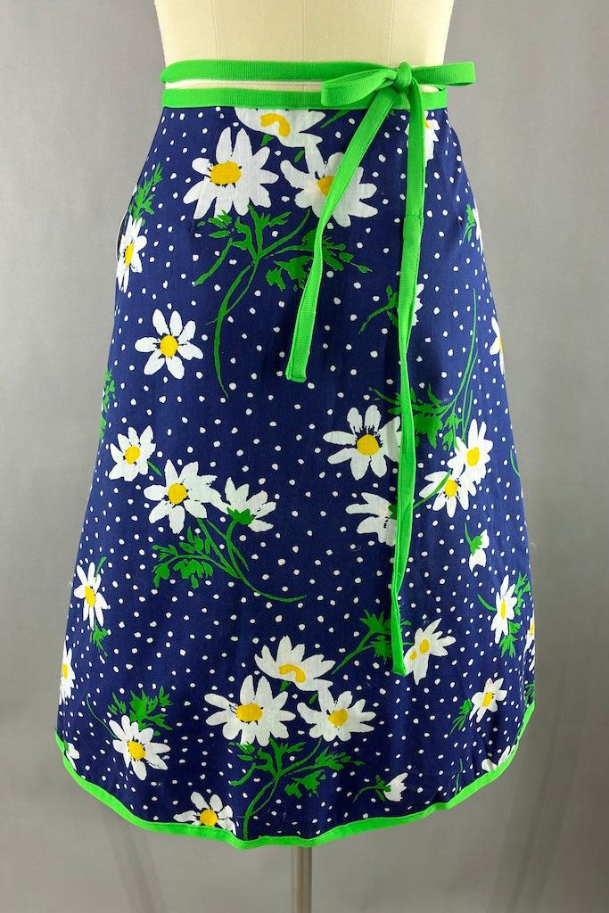 Vintage Novelty Print Pigs Wrap Skirt-ThisBlueBird