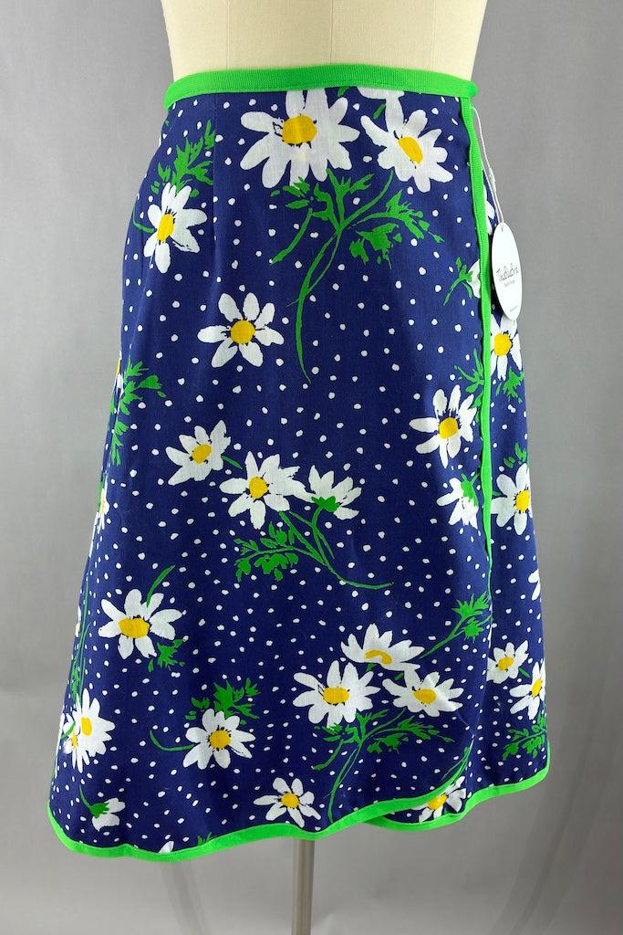 Vintage Novelty Print Pigs Wrap Skirt-ThisBlueBird