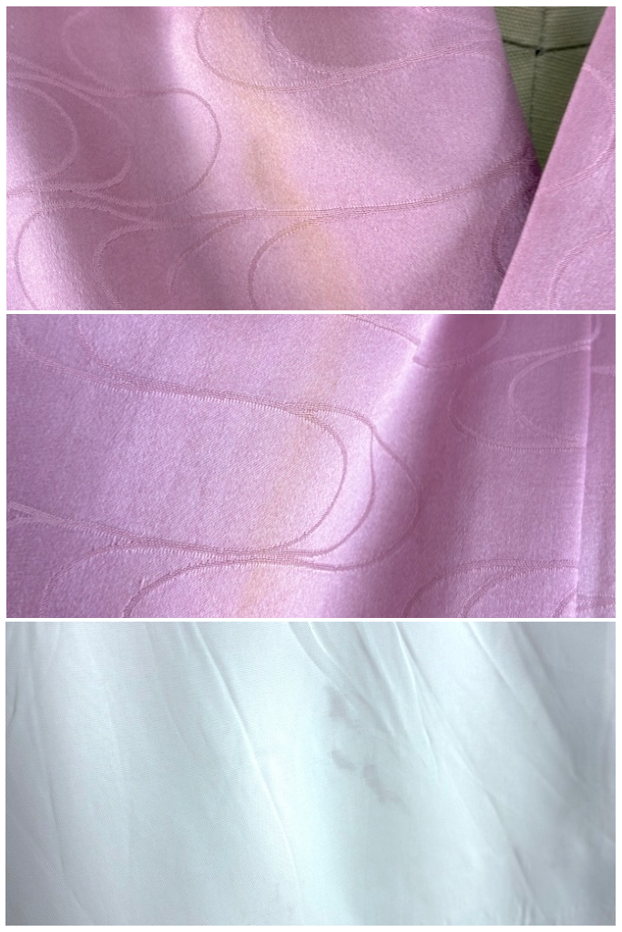 Vintage Orchid Pink Ombre Silk Kimono Robe-ThisBlueBird