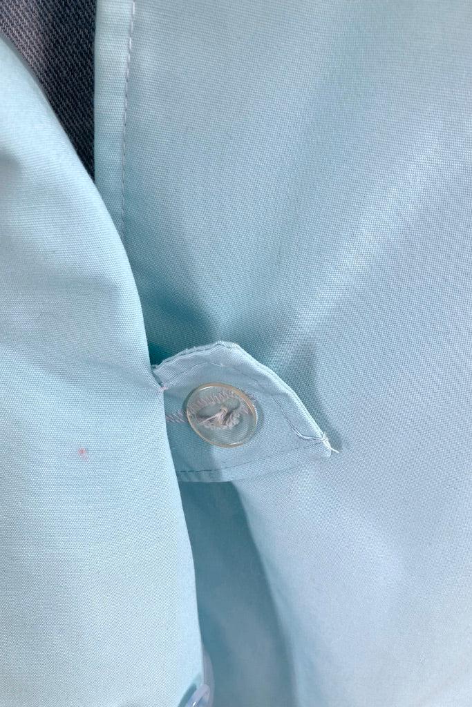 Vintage Pastel Blue Spring Overcoat Raincoat-ThisBlueBird