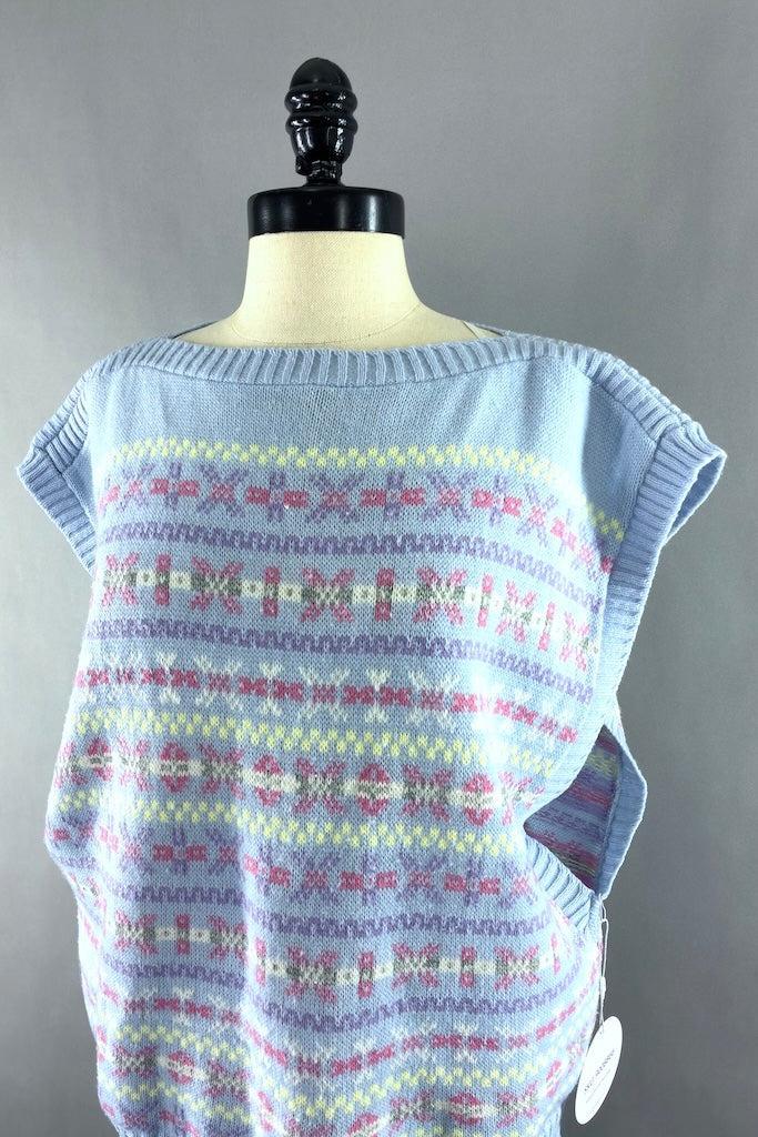 Vintage Pastel Fair Isle Sweater-ThisBlueBird