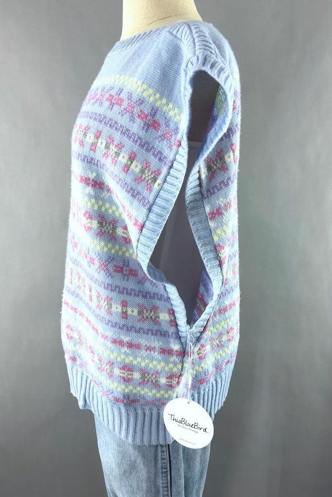 Vintage Pastel Fair Isle Sweater-ThisBlueBird