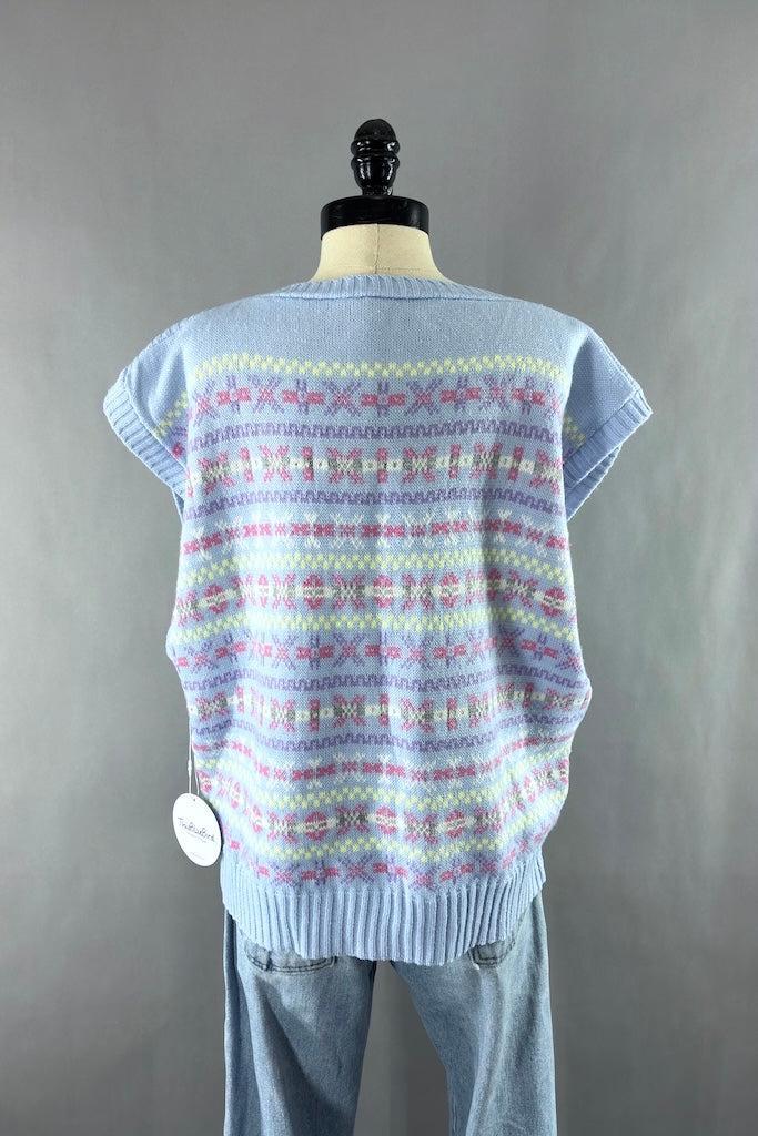 Vintage Pastel Fair Isle Sweater-ThisBlueBird