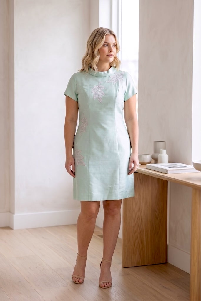 Vintage Pastel Mint Green Dress-ThisBlueBird