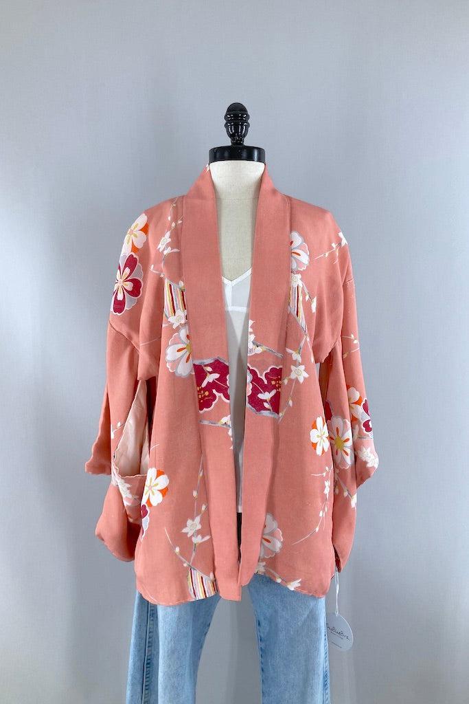 Peach top kimono jacket