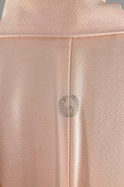 Vintage Peachy Pink Silk Kimono-ThisBlueBird