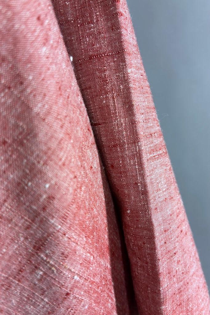 Vintage Pepppermint Pink Raw Silk Kimono-ThisBlueBird