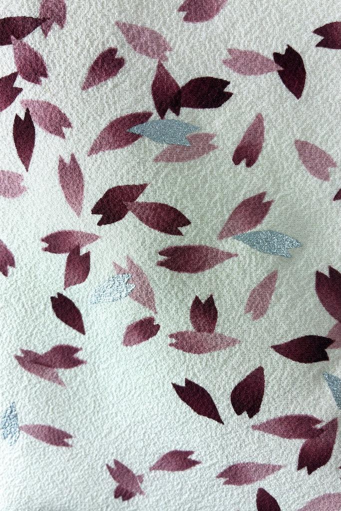 Vintage Pink Petals Silk Kimono Jacket-ThisBlueBird