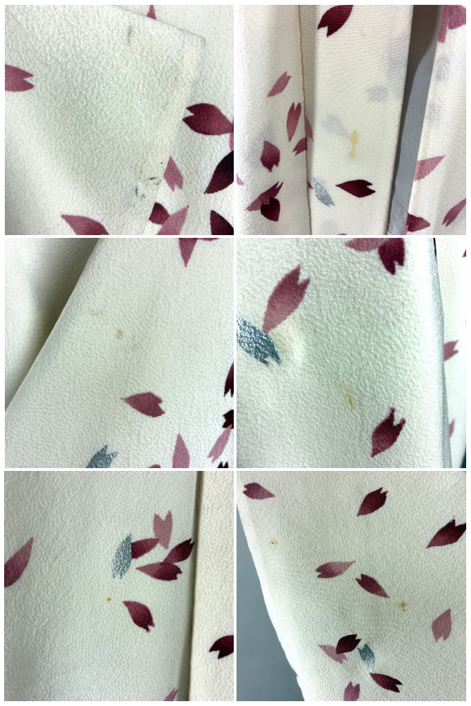 Vintage Pink Petals Silk Kimono Jacket-ThisBlueBird