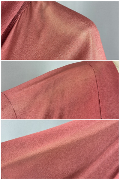 Vintage Pink Terra Cotta Silk Kimono Cardigan-ThisBlueBird