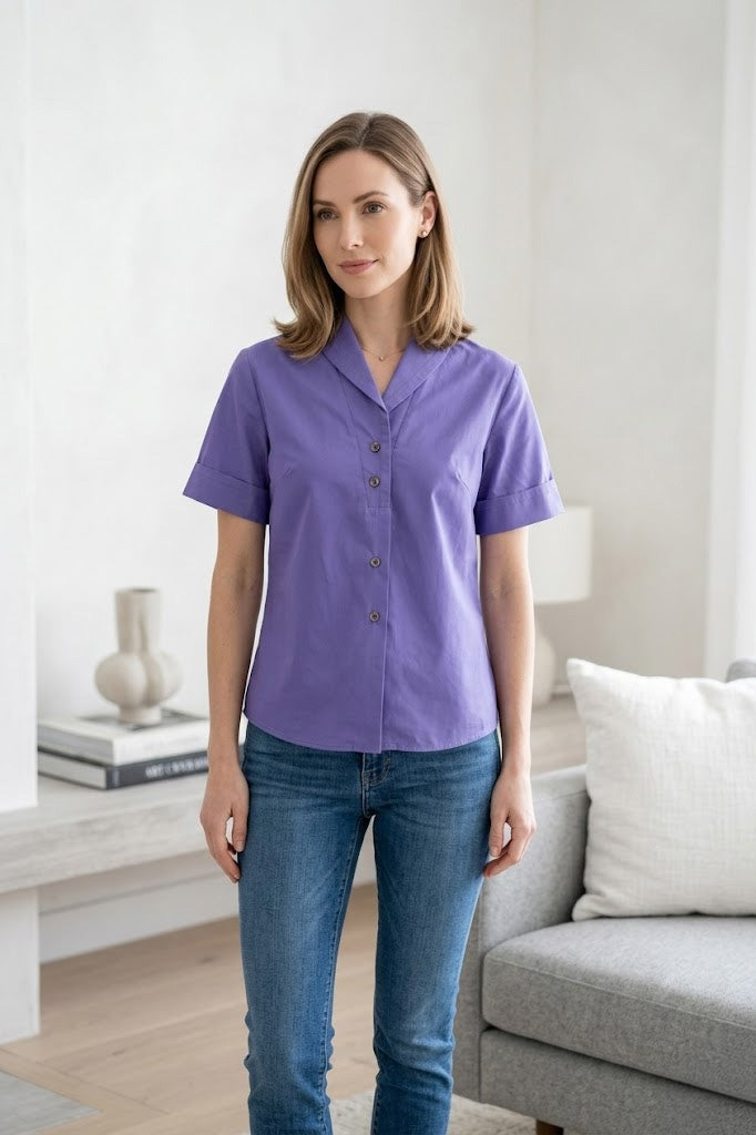 Vintage Purple Blouse with Orginal Tags-ThisBlueBird