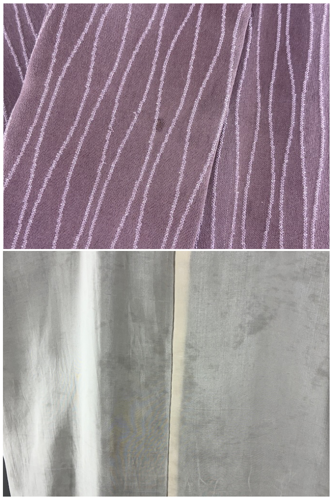 Vintage Purple Metallic Silk Kimono-ThisBlueBird