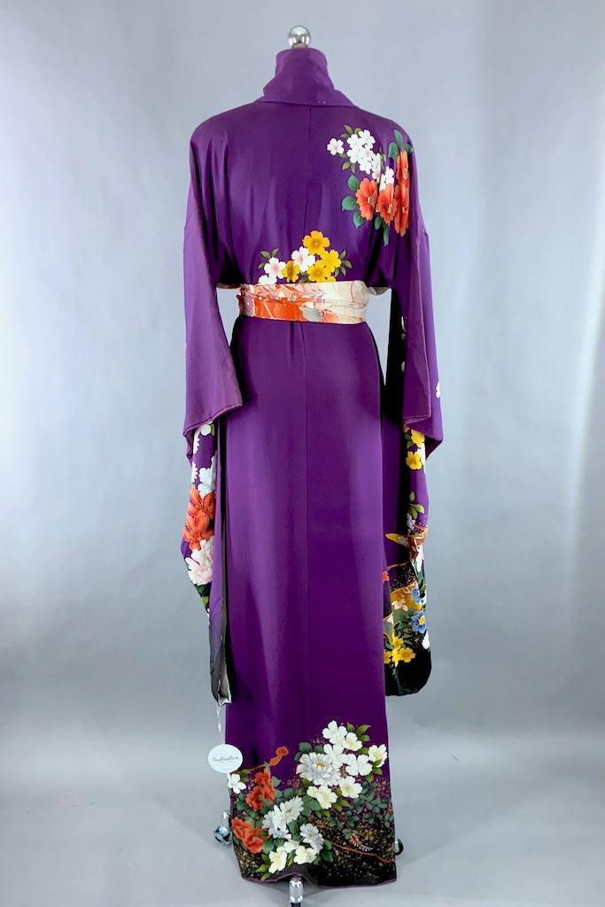 Vintage Purple Silk Furisode Kimono – ThisBlueBird