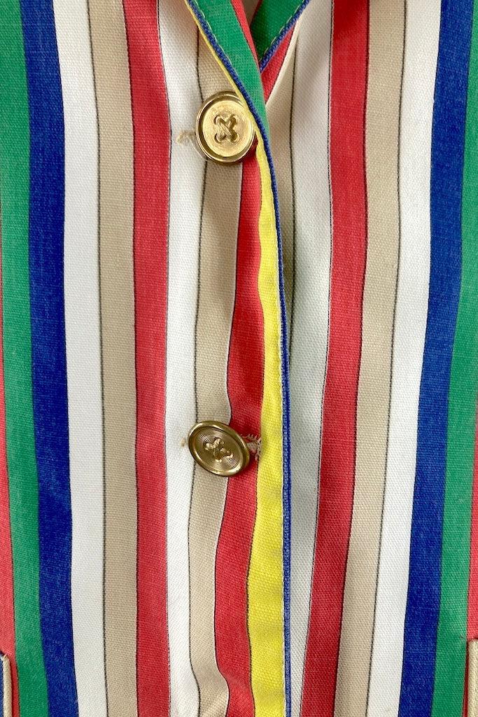 Vintage Rainbow Stripe Blazer-ThisBlueBird