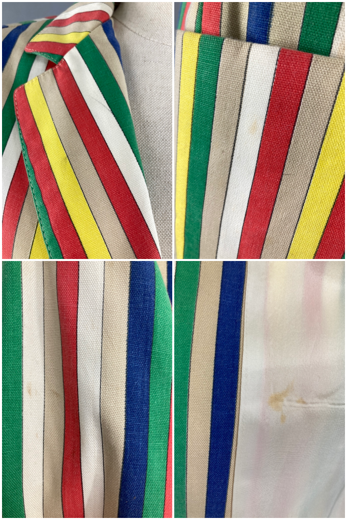 Vintage Rainbow Stripe Blazer-ThisBlueBird