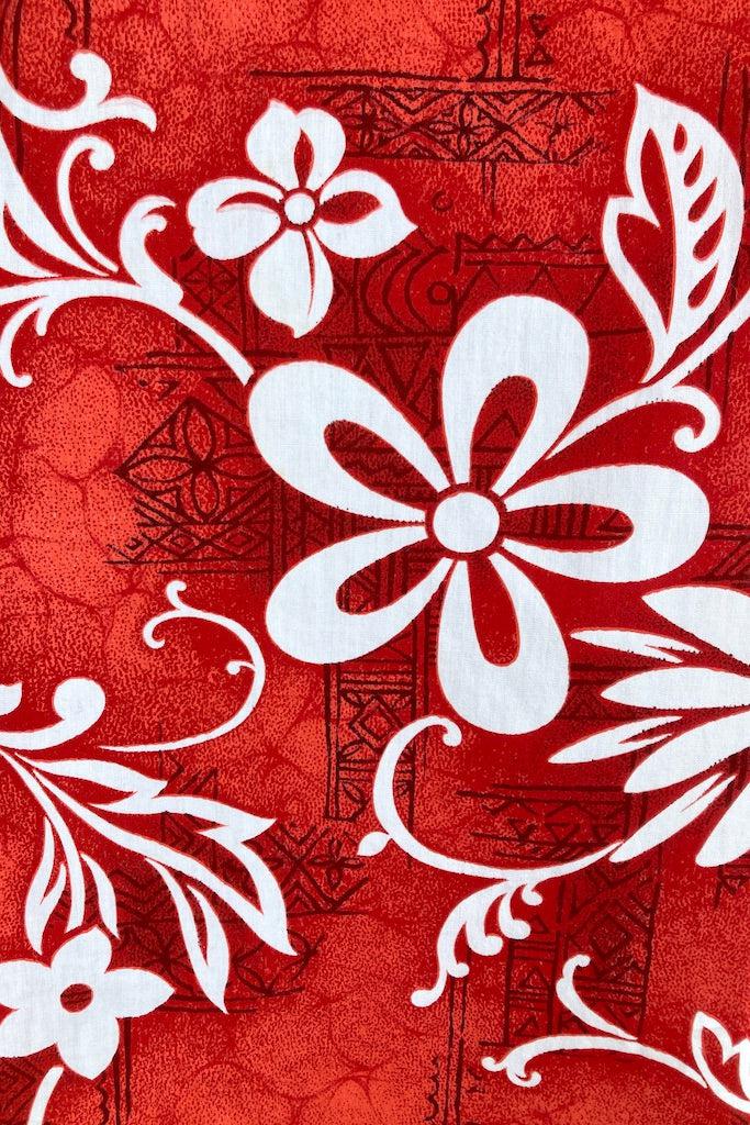 Vintage Red Hawaiian Dress-ThisBlueBird