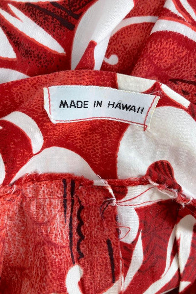 Vintage Red Hawaiian Dress-ThisBlueBird