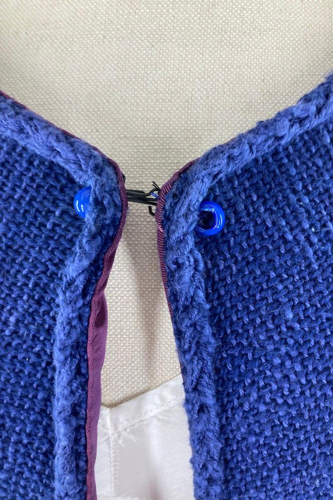Vintage Reversible Embroidered Cape-ThisBlueBird