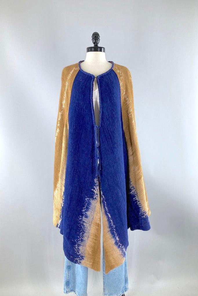 Vintage Reversible Embroidered Cape-ThisBlueBird