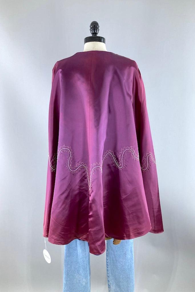 Vintage Reversible Embroidered Cape-ThisBlueBird