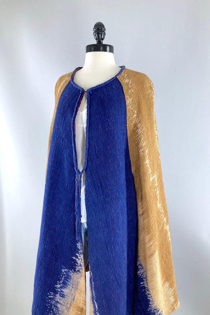 Vintage Reversible Embroidered Cape-ThisBlueBird