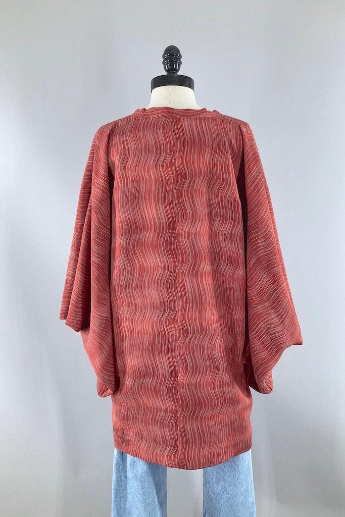 Vintage Reversible Silk Kimono Jacket-ThisBlueBird