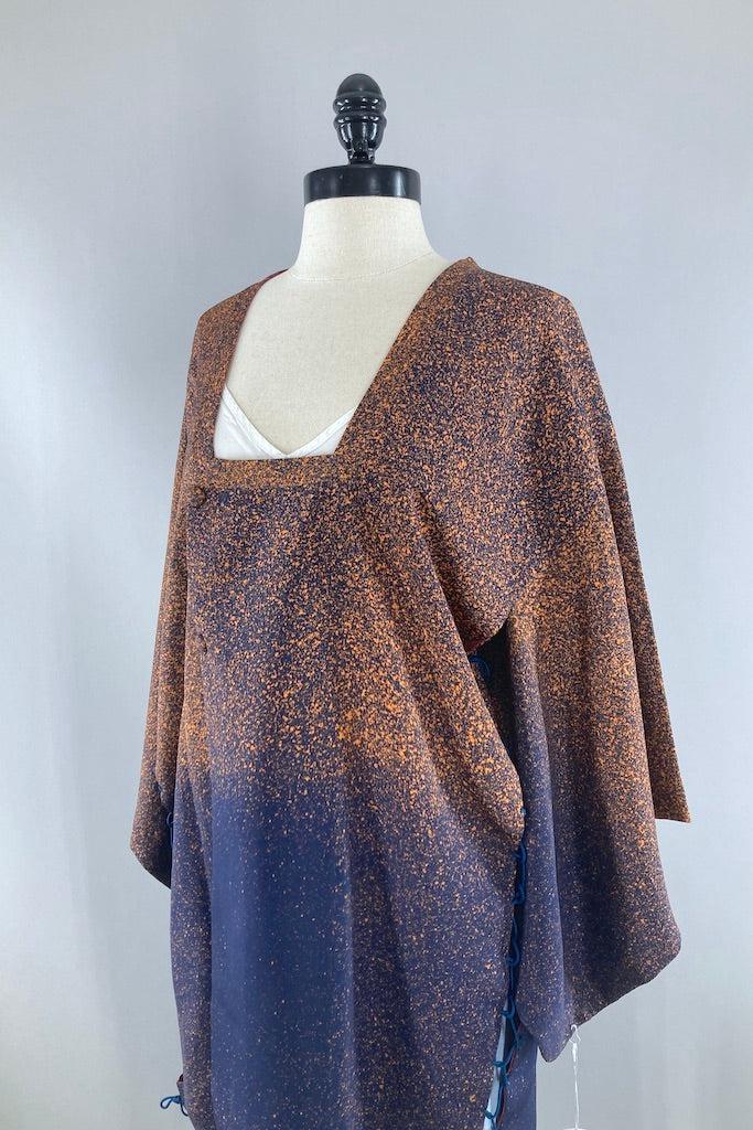 Vintage Reversible Silk Kimono Jacket-ThisBlueBird