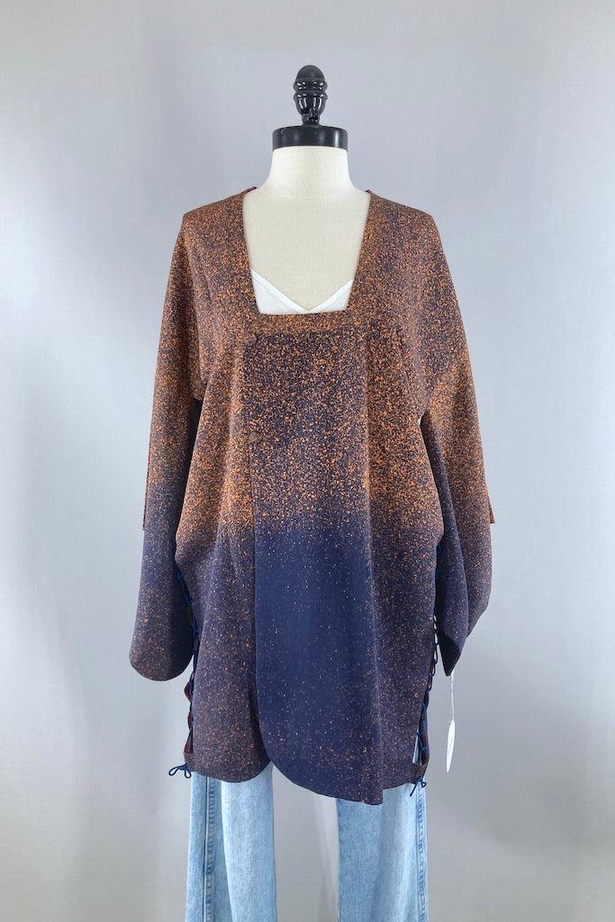 Vintage Reversible Silk Kimono Jacket-ThisBlueBird