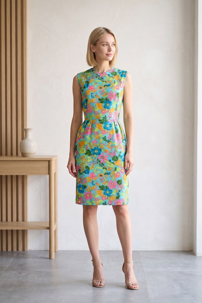 Vintage Saks 5th Avenue Floral Print Dress-ThisBlueBird