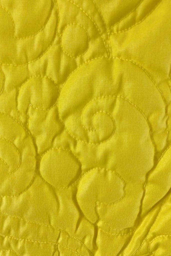 Vintage Saks Fifth Ave Yellow Quilted Jacket-ThisBlueBird