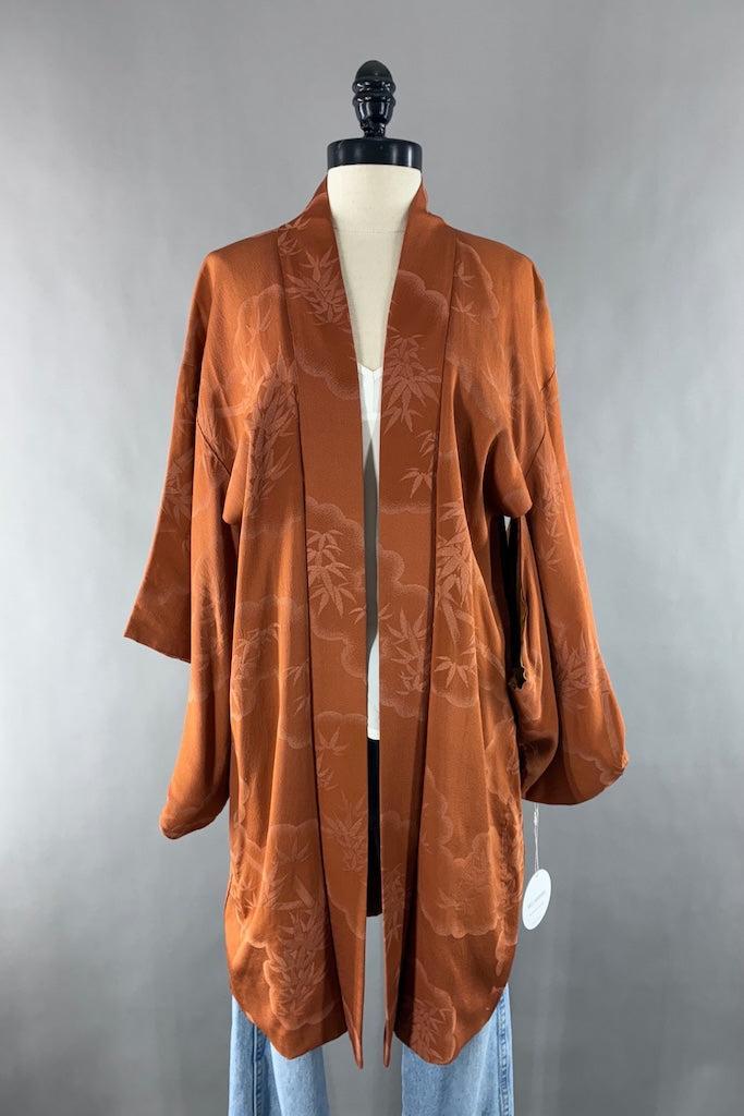 Vintage Silk Kimono Haori Cardigan-ThisBlueBird