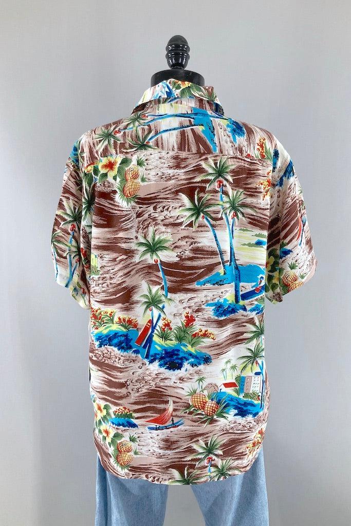 Vintage South Pacific Hawaiian Print Shirt-ThisBlueBird