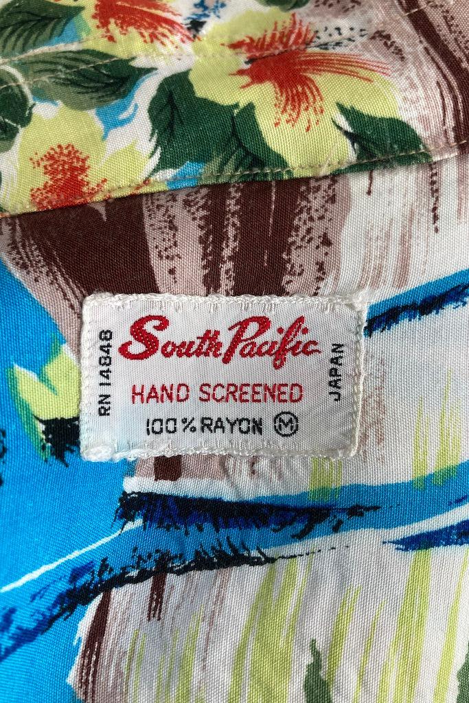 Vintage South Pacific Hawaiian Print Shirt-ThisBlueBird