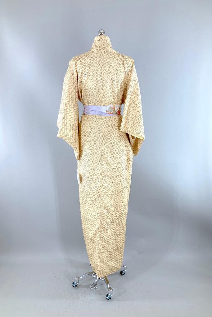 Vintage Tiny Fans Kimono Robe-ThisBlueBird
