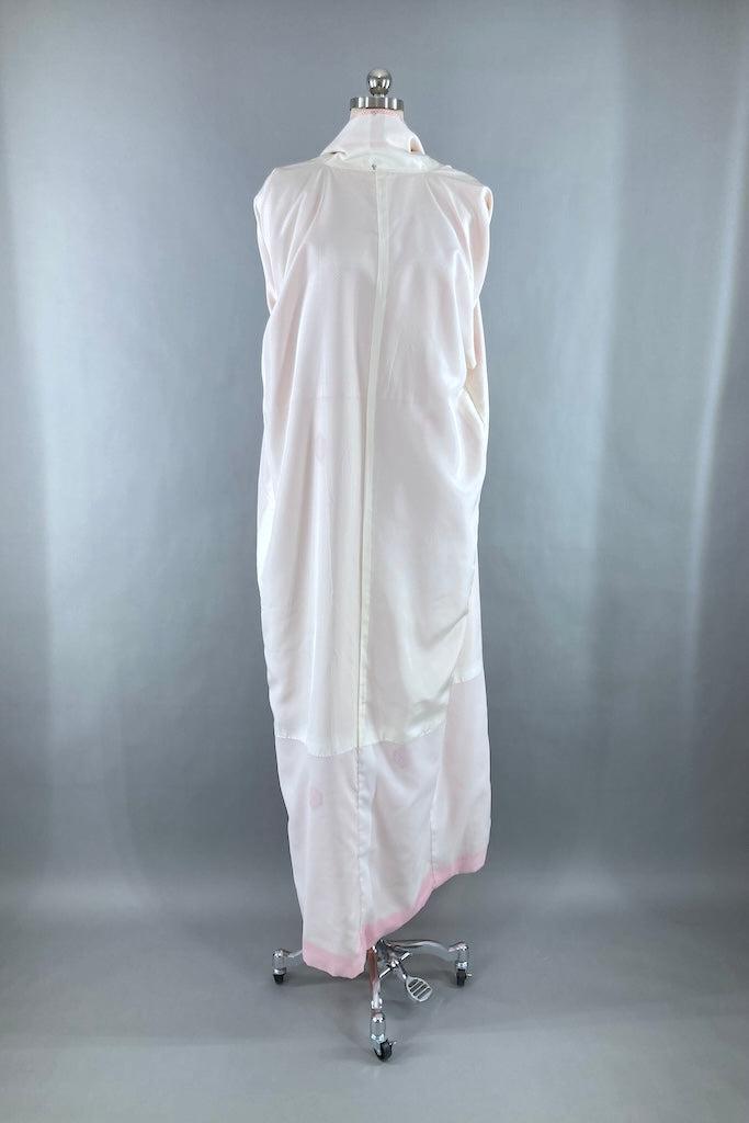 Vintage Tomato Red Shibori Print Kimono-ThisBlueBird
