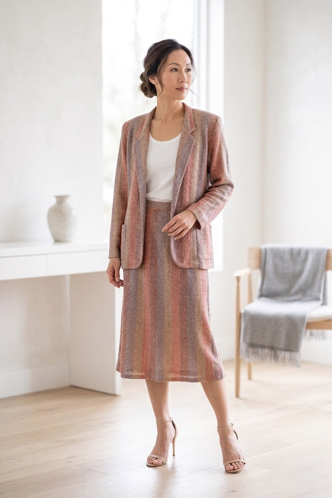 Vintage Two Piece Terra Cotta Suit-ThisBlueBird