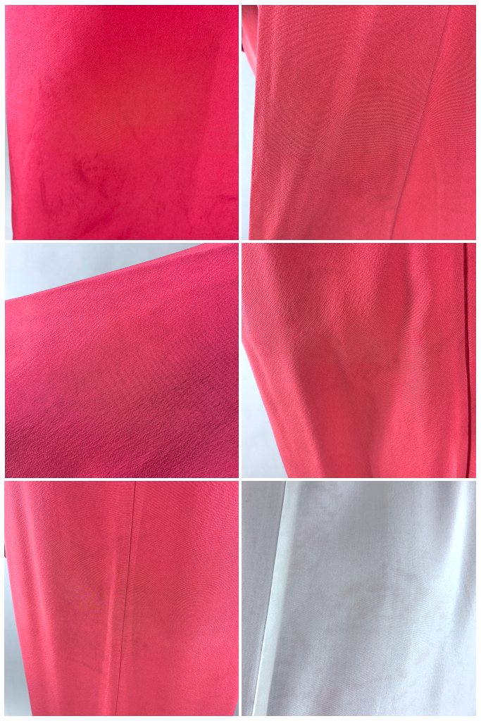 Vintage Watermelon Red Silk Kimono-ThisBlueBird